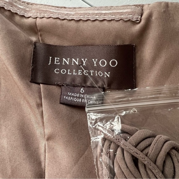 Jenny Yoo Mira Bridesmaid Dress Taupe Size 6 NEW - Picture 12 of 16